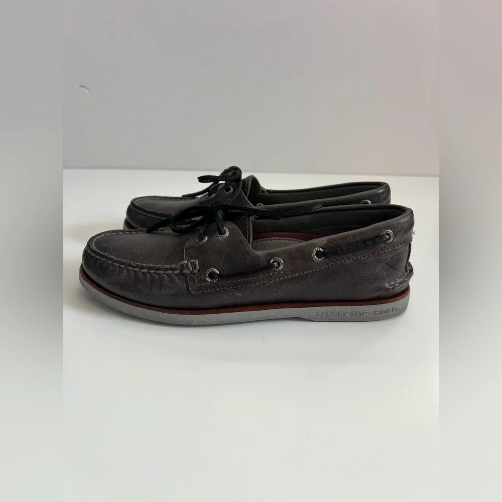 Sperry Gold Cup Boat Shoe in Midnight Grey